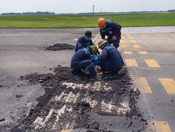 Công ty cải tạo nâng cấp sân bay Nội Bài bị xử phạt ngay ngày đầu thi công