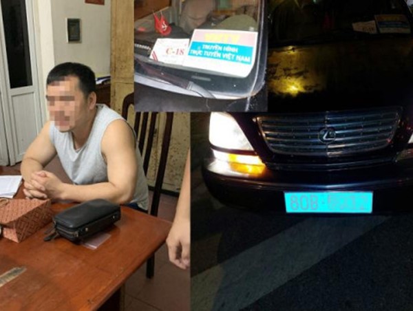 Đi ô tô Lexus gắn biển xanh giả, ''dọa'' chốt 141 bất thành