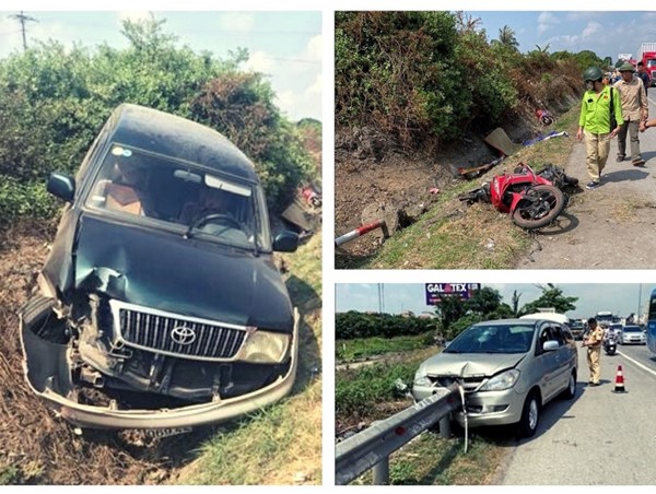 Liên tiếp xảy ra 3 tai nạn giao thông trên Quốc lộ 5 khiến 2 người tử vong