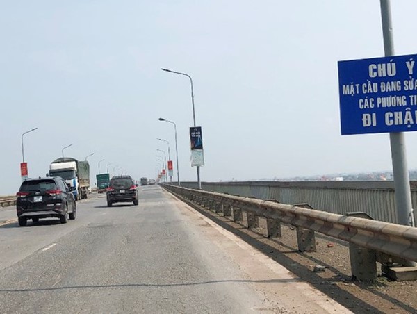 Cấm các phương tiện lưu thông qua cầu Thăng Long từ 8/8