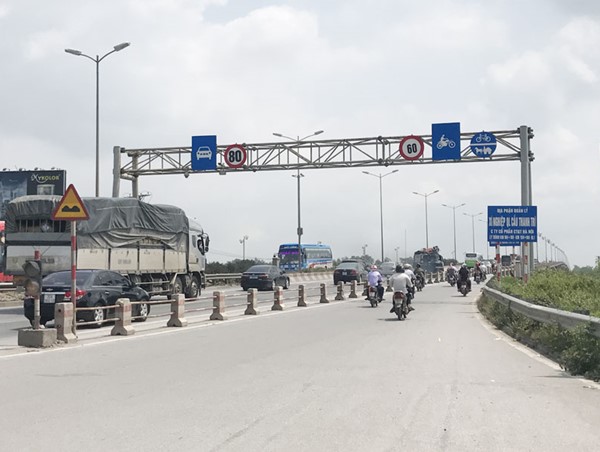 Đề xuất tổ chức lại giao thông trên cầu Thanh Trì