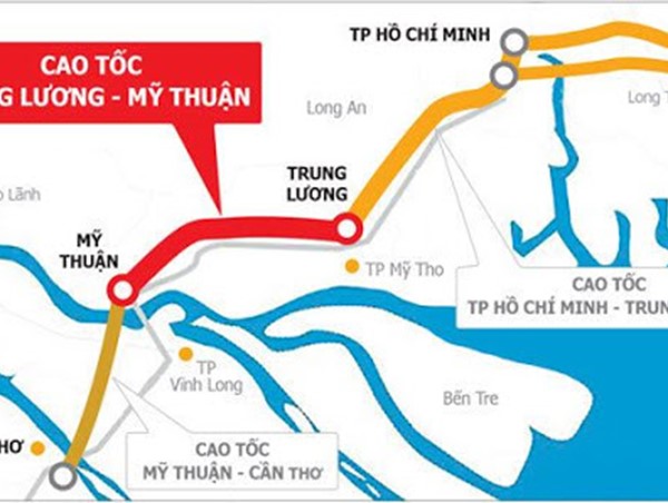 Năm 2021 hoàn thành tuyến cao tốc Trung Lương - Mỹ Thuận