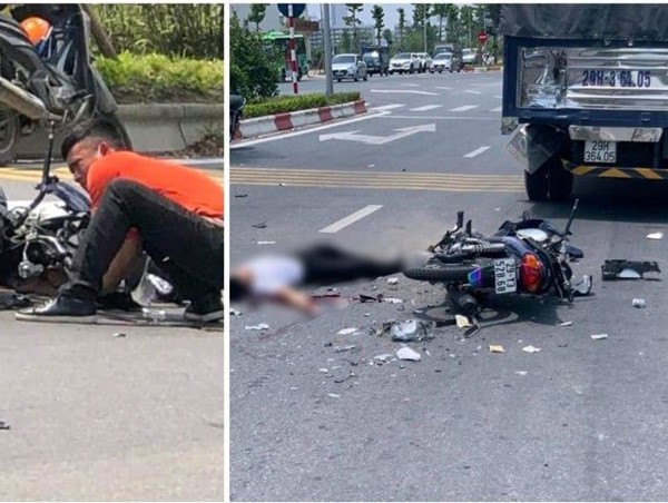 Tông vào đuôi xe tải dừng đèn đỏ, nam thanh niên đi xe máy tử vong tại chỗ