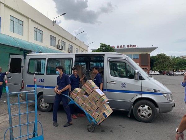 Ngành đường sắt vận chuyển 80 tấn vật tư y tế chống dịch Covid-19 đến Đà Nẵng