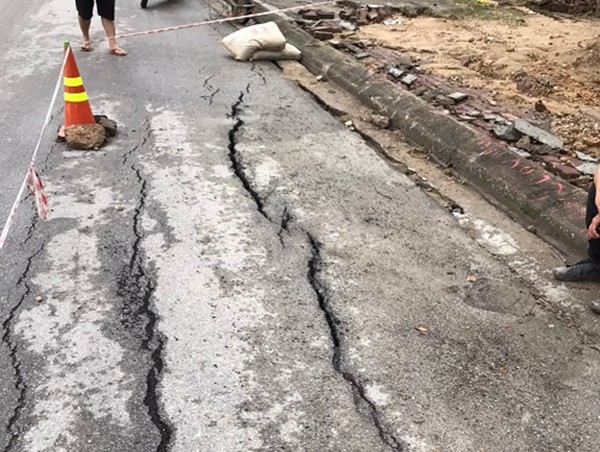 Sớm khắc phục sự cố sụt, nứt lòng đường, vỉa hè ở Quảng Ninh