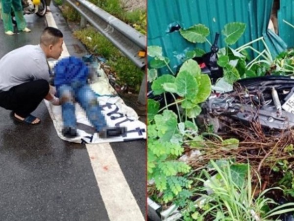 Hà Nội: Đi xe máy băng qua đường sắt, nam thanh niên bị tàu hỏa đâm tử vong