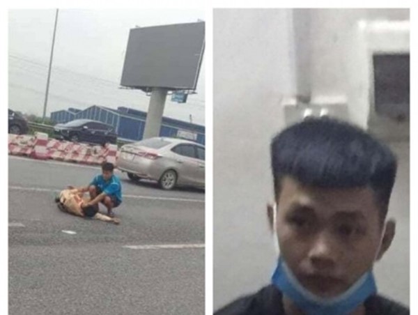 Trung úy cảnh sát giao thông bị tông gãy chân