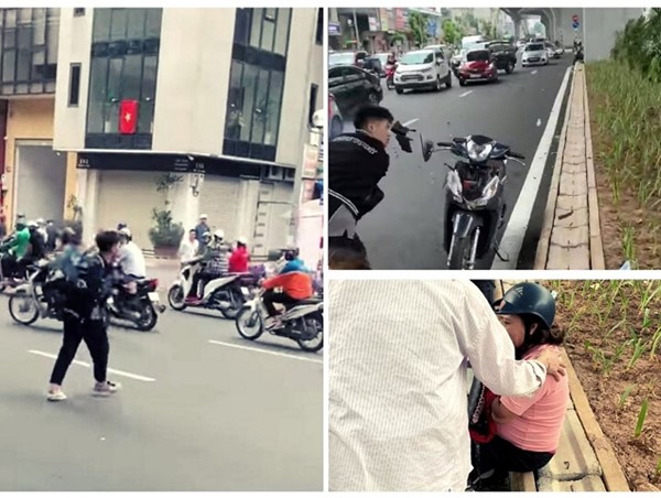 Thanh niên đập phá xe máy của người đi đường ở Hà Nội: Sinh năm 2003, có 2 tiền án