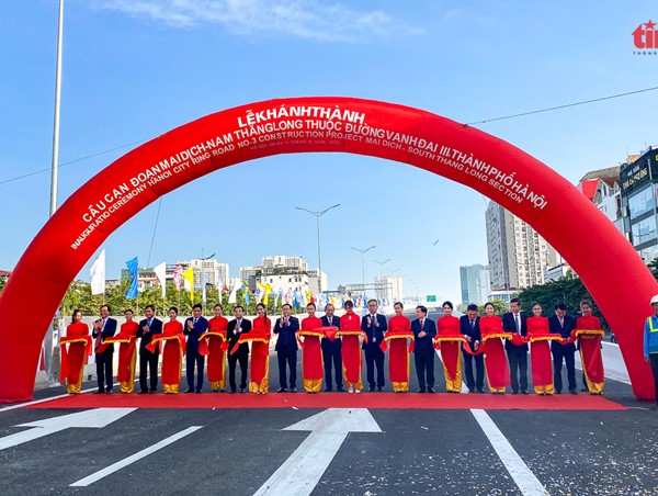 Khánh thành cầu cạn Mai Dịch - Nam Thăng Long