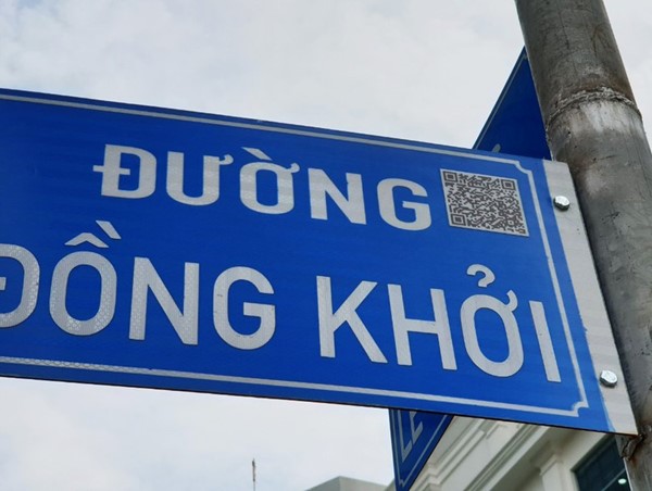 Thí điểm tra cứu thông tin tên đường qua quét mã QR