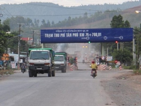 Trạm BOT Tân Phú dừng hoạt động đúng ngày 20/10