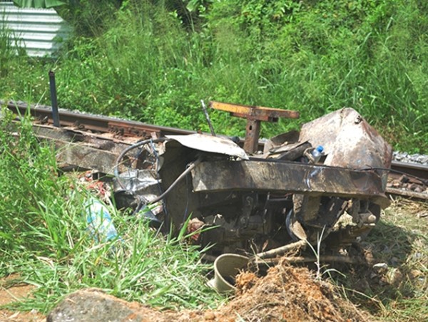 Tàu hỏa tông xe chở lúa, 1 người tử vong