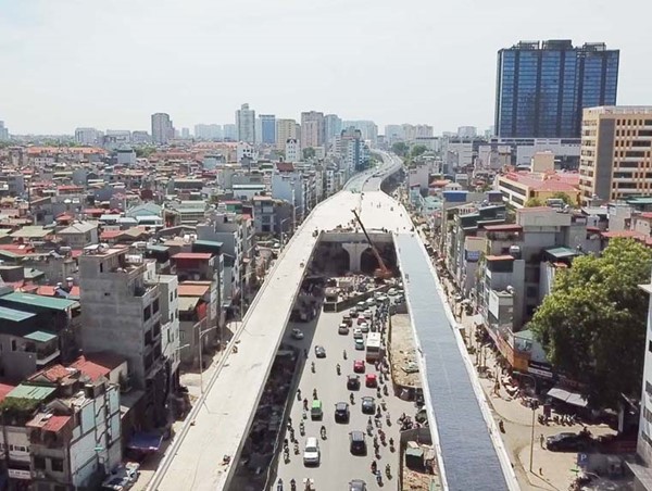 Ô tô được lưu thông trên đường Vành đai 2 trên cao đoạn Ngã Tư Sở - Ngã Tư Vọng từ 9/11