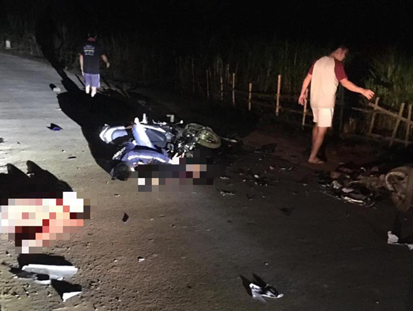 Tai nạn xe máy trong đêm khiến 2 thanh niên tử vong, 2 người đi cấp cứu