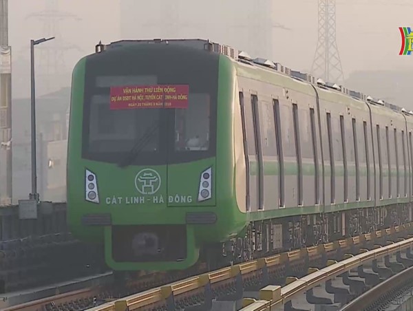 Đường sắt Cát Linh - Hà Đông vận hành thử trong tháng 12