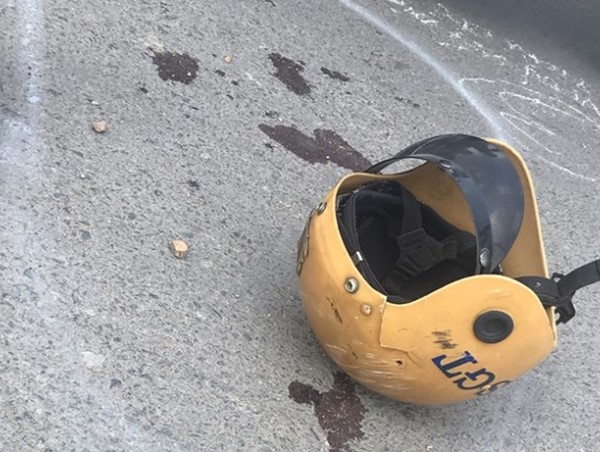 Trung tá CSGT bị người vi phạm tông gãy tay chân