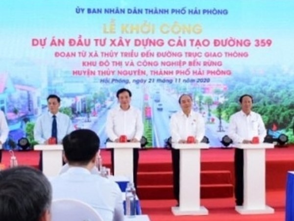 Hải Phòng: Khởi công dự án đầu tư xây dựng, cải tạo đường 359