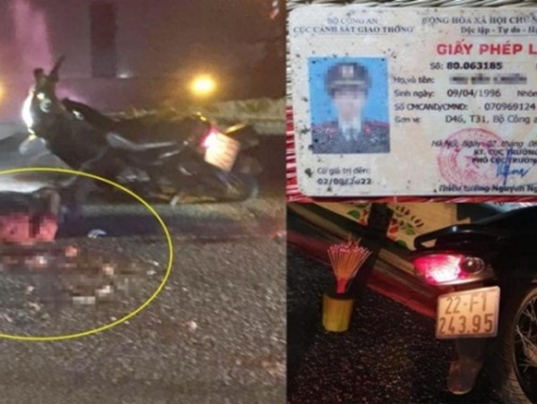 Một công an tử vong thương tâm sau va chạm với xe đầu kéo