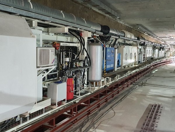 Cận cảnh lắp đặt máy đào hầm TBM đầu tiên tuyến metro đoạn Nhổn - Ga Hà Nội