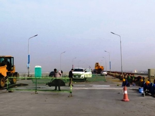 Cầu Thăng Long sẽ được bảo vệ bằng cân tải trọng và biển giới hạn tốc độ