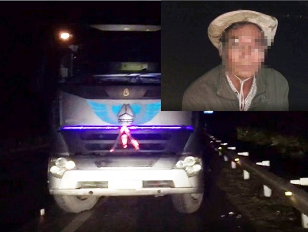 Tài xế xe tải “ăn đủ” án phạt vì đi ngược chiều trên cao tốc