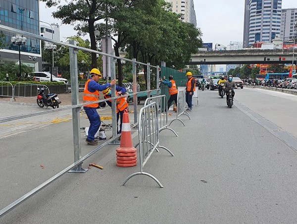 Đoạn tuyến Hoàng Minh Giám - Vũ Hữu: Tổ chức lại giao thông phục vụ thi công hầm chui