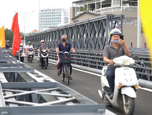 TP Hồ Chí Minh chính thức thông xe cầu thép An Phú Đông