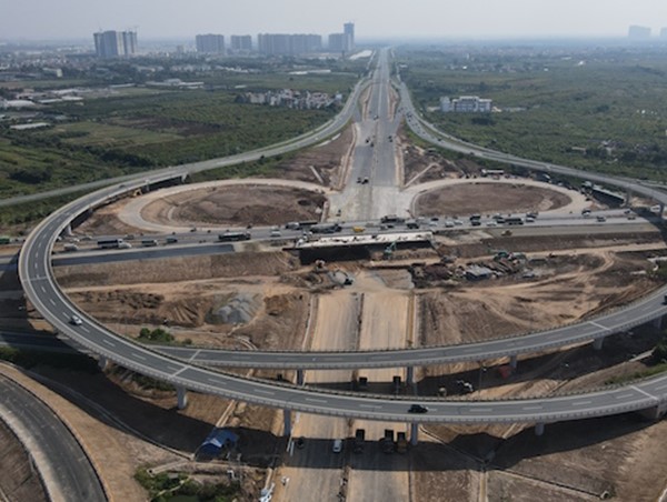 Khánh thành nút giao Vành đai 3 với cao tốc Hà Nội - Hải Phòng