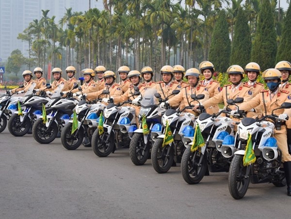 Kiểm tra công tác đảm bảo an toàn giao thông bảo vệ Đại hội XIII của Đảng