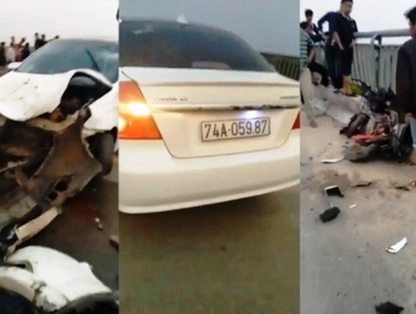 Ô tô trốn chốt kiểm tra nồng độ cồn húc bay học sinh cấp 2 xuống sông, 4 người thương vong