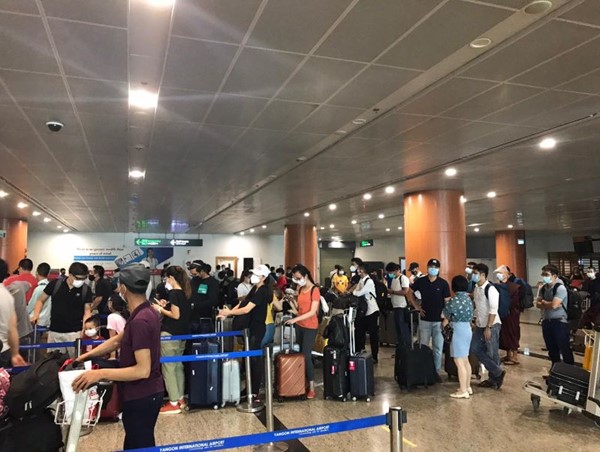 Hoàn tất 2 chuyến bay chở công dân Việt Nam từ Myanmar về nước