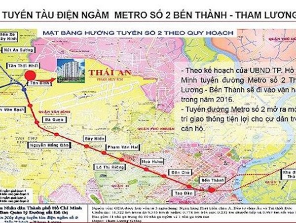 TP Hồ Chí Minh: Dự kiến khởi công Metro số 2 vào giữa năm 2022