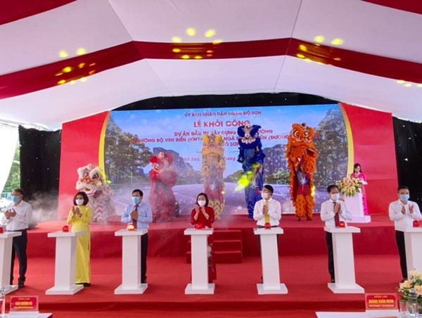 Hải Phòng: Khởi công xây dựng dự án tuyến đường bộ ven biển tại Đồ Sơn