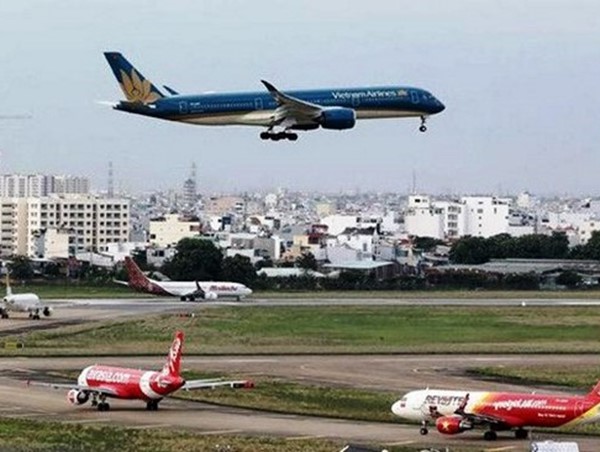 Đường băng sân bay Tân Sơn Nhất xuất hiện nhiều chim én, máy bay không thể cất cánh