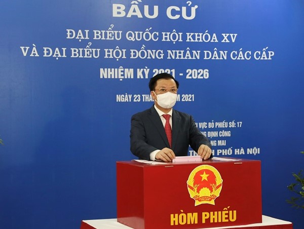 Hơn 5,4 triệu cử tri Thủ đô Hà Nội náo nức đi bầu cử đại biểu Quốc hội và HĐND các cấp nhiệm kỳ 2021 - 2026