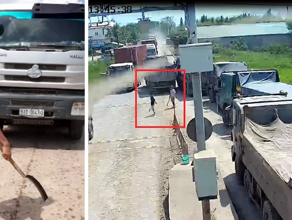 Đồng Nai: Tài xế vác dao đuổi chém nhân viên trạm thu phí BOT đường chuyên dụng mỏ đá Tân Cang