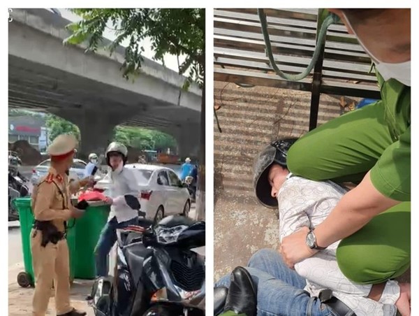 Hà Nội: Khởi tố đối tượng đi xe SH vượt đèn đỏ còn tấn công Cảnh sát giao thông