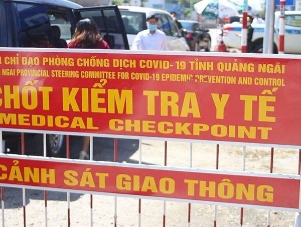 Dừng vận tải khách tuyến Quảng Ngãi - Đà Nẵng, tái kích hoạt 4 chốt kiểm tra y tế