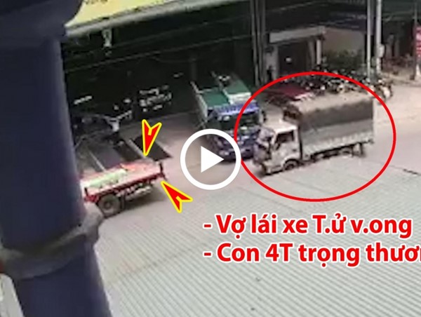 Tông vào đuôi xe dừng đỗ ven đường, một người trên ô tô tải tử vong