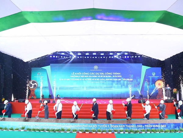Khởi công tuyến đường sắt đô thị số 2 Nam Thăng Long – Trần Hưng Đạo