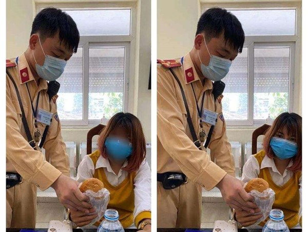 CSGT cứu cô gái dân tộc Tày định nhảy cầu Chương Dương