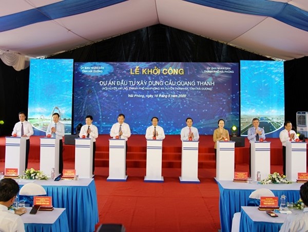 Khởi công xây dựng 2 cây cầu kết nối Hải Phòng với Hải Dương