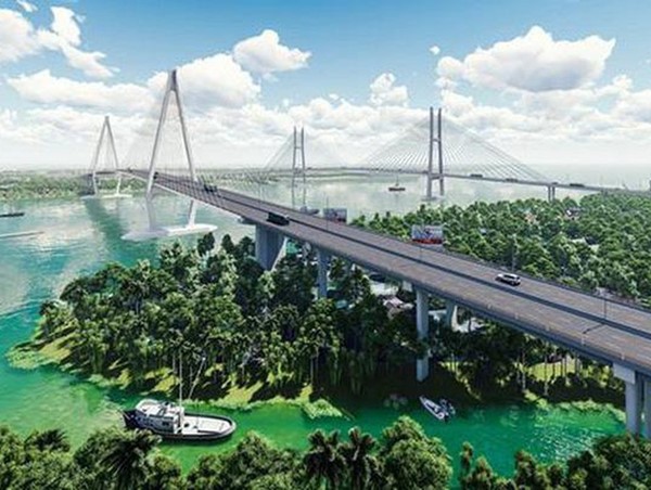 Tiếp tục triển khai nhiều mũi thi công cầu Mỹ Thuận 2 sau dịch