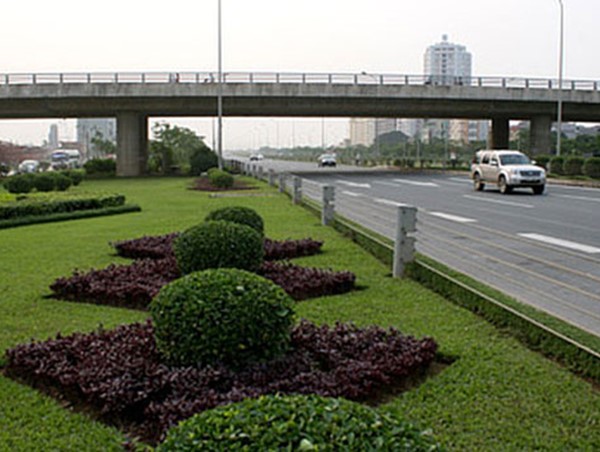 Xây dựng phương án điều chỉnh dải phân cách giữa khu vực gầm cầu vượt Mễ Trì