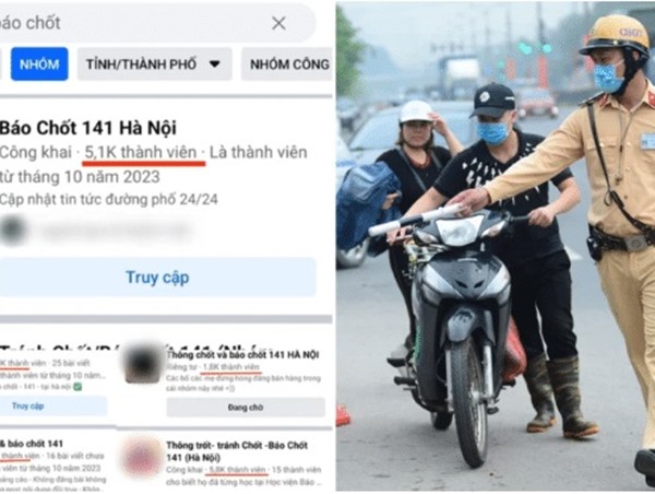 Lập nhóm báo chốt cảnh sát giao thông có bị xử phạt?