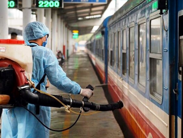 Đường sắt tăng cường giải pháp đối phó với dịch bệnh Covid-19