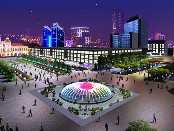 Sắp hoàn thành vòng xoay Nguyễn Huệ - Lê Lợi 