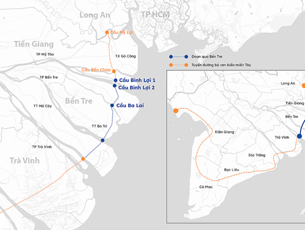 Hơn 13.000 tỷ đồng làm đường ven biển Bến Tre