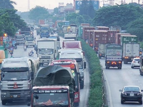 Hải Phòng: Phân luồng giao thông tạm thời trên tuyến Quốc lộ 5