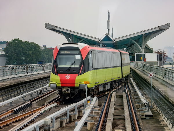 Vận hành thử toàn tuyến đường sắt Nhổn - Ga Hà Nội